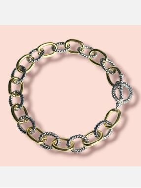 Two tone CHAIN link Bracelet